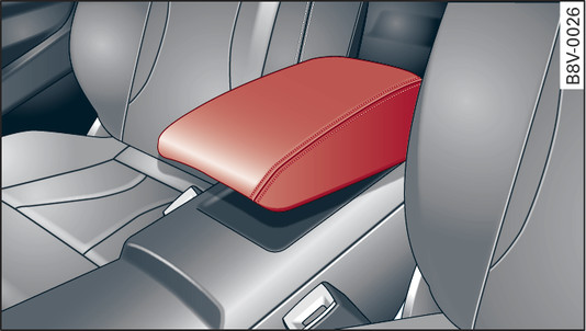 Илл. 63 Разделительный подлокотник между сиденьями водителя и переднего пассажира