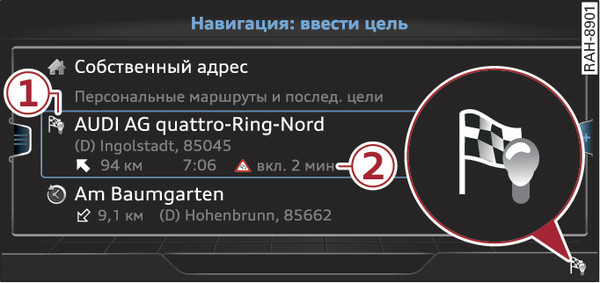 Илл. 226  Пример: отображение персонального маршрута